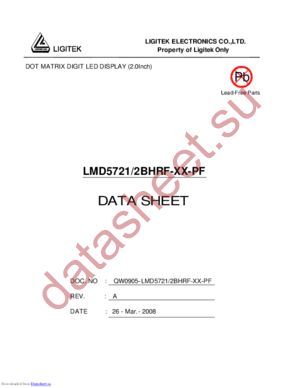 LMD5721-2BHRF-XX-PF datasheet  