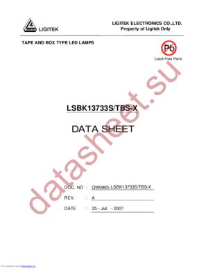 LSBK13733S-TBS-X datasheet  