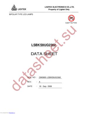 LSBKS9UG35162 datasheet  