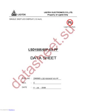 LSD1505-65F-XX-PF datasheet  