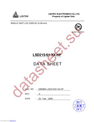 LSD215-61-XX-HF datasheet  