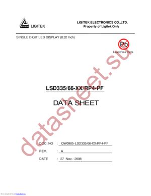 LSD335-66-XX-RP4-PF datasheet  