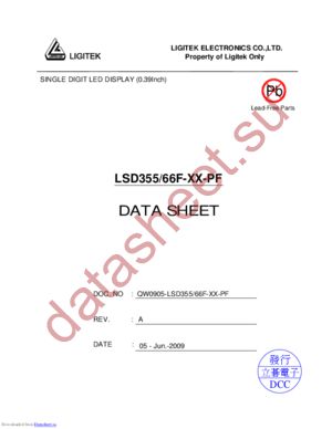 LSD355-66F-XX-PF datasheet  