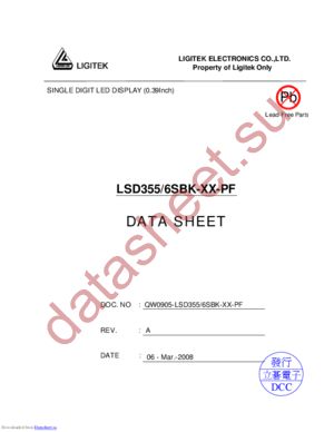 LSD355-6SBK-XX-PF datasheet  