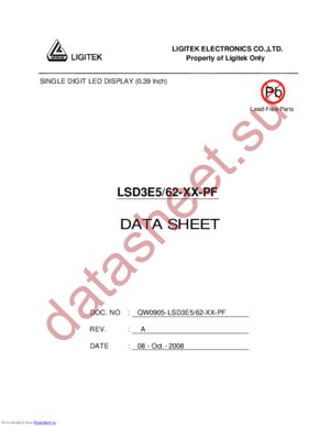 LSD3E5-62-XX-PF datasheet  