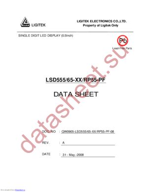 LSD555-65-XX-RP55-PF-08 datasheet  