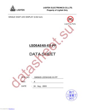 LSD5A5-65-XX-PF datasheet  