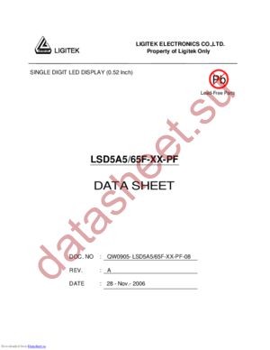 LSD5A55F-XX-PF datasheet  