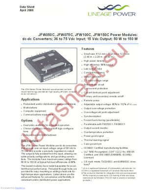 JFW050C datasheet  