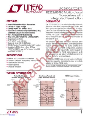 LTC2871CUHF#PBF datasheet  