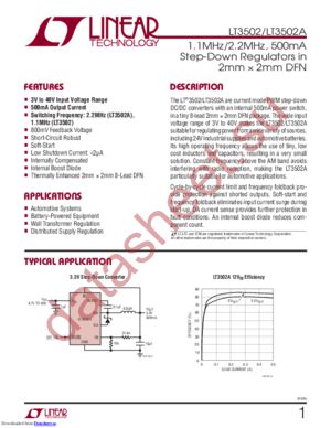 LT3502AEDC#TRPBF datasheet  