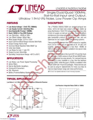 LT6202IS5 datasheet  