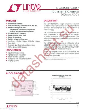 LTC1863LIGN datasheet  