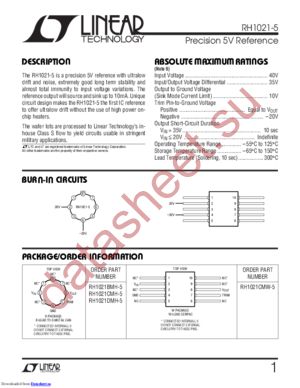 RH1021BMH-5 datasheet  