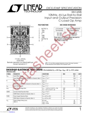 RH1498M datasheet  