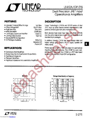 OP-215 datasheet  