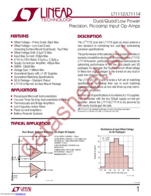 LT1114CNPBF datasheet  