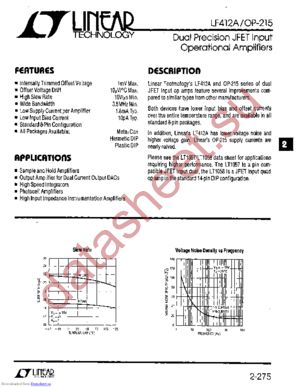 OP-215CJ8 datasheet  