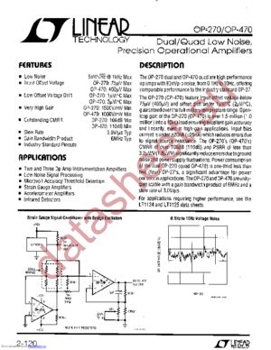 OP-470 datasheet  