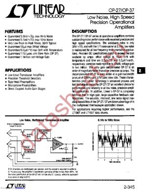 OP-27 datasheet  