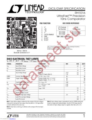 RH1016 datasheet  