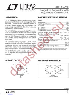 RH1185AMK datasheet  