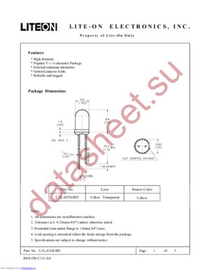 LTL4254-002 datasheet  