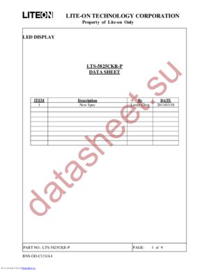 LTS-5825CKR-P datasheet  