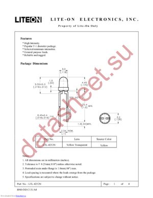 LTL-4252N datasheet  