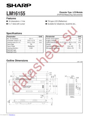 LM16155 datasheet  