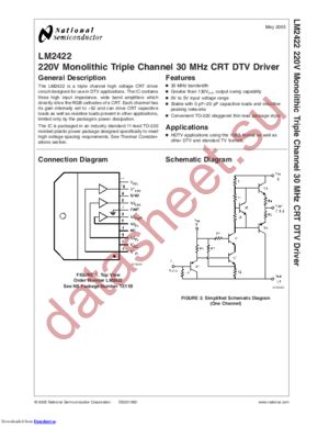 LM2422TE/NOPB datasheet  