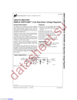 LM2574HVN-12/NOPB datasheet  