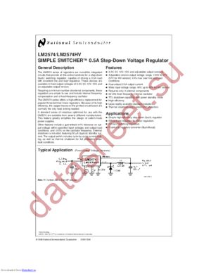 LM2574N-ADJ/NOPB datasheet  