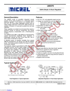 LM2575YWM TR datasheet  