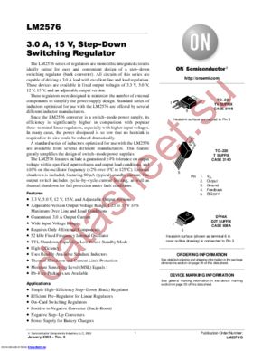 LM2576D2TR4005 datasheet  