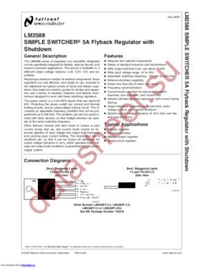 LM2588SX-5.0/NOPB datasheet  