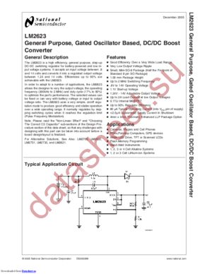 LM2623MM/NOPB datasheet  