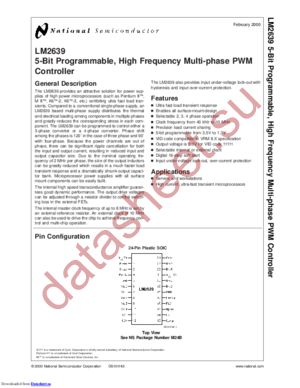 LM2639M/NOPB datasheet  