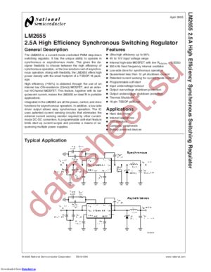 LM2655MTC-3.3/NOPB datasheet  