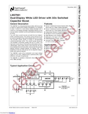 LM27961TLEV datasheet  