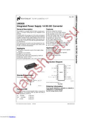 LM2825N-ADJ/NOPB datasheet  