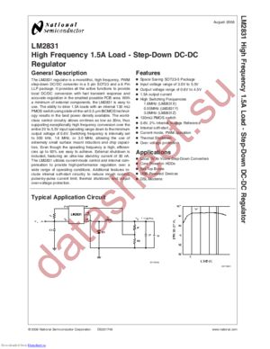 LM2831XSD/NOPB datasheet  