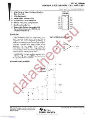 LM2900NE4 datasheet  