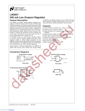 LM2937IMP-12/NOPB datasheet  