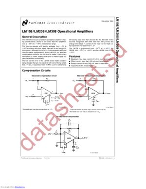 LM108J883 datasheet  