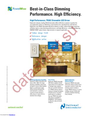 LM3445TRIACEVAL datasheet  