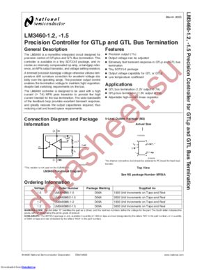 LM3460M5-1.5/NOPB datasheet  
