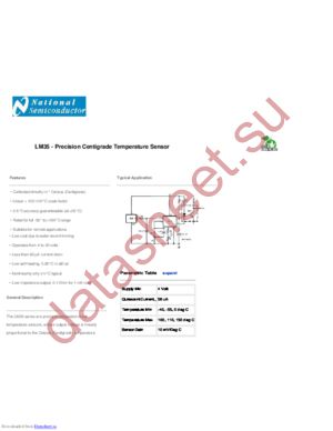 LM35CZ/NOPB datasheet  