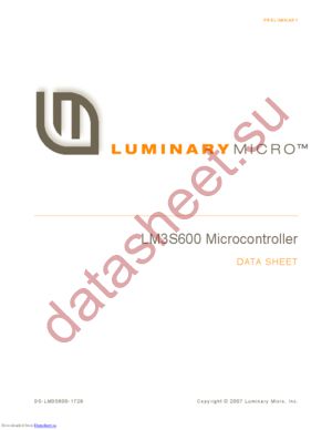 LM3S600-IQN20-A0T datasheet  