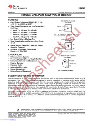 LM4040A20 datasheet  